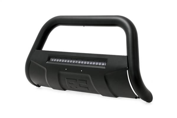 Rough Country - Rough Country Bull Bar LED Light Bar Black 20 in. 90 Watt 7200 Lumens 3 in. Diameter Steel Black Powder Coat Includes Installation Instructions - B-D4091 - Image 1