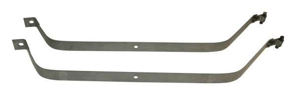 Crown Automotive Jeep Replacement - Crown Automotive Jeep Replacement Fuel Tank Strap Set Center Incl. 2 Straps Silver Steel  -  52000128K - Image 1