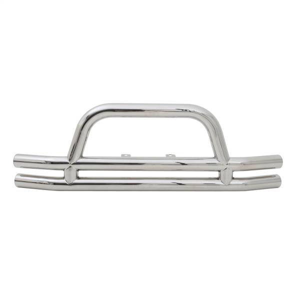 Smittybilt - Smittybilt Front Bumper w/Hoop Stainless Steel No Drill Installation - JB48-FS - Image 1