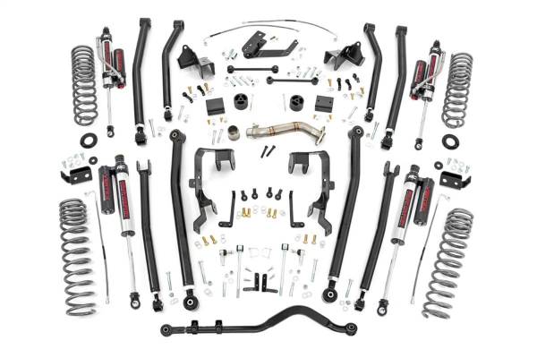 Rough Country - Rough Country Long Arm Suspension Lift Kit w/Shocks 4 in. Lift Vertex Reservoir Shocks - 78650A - Image 1