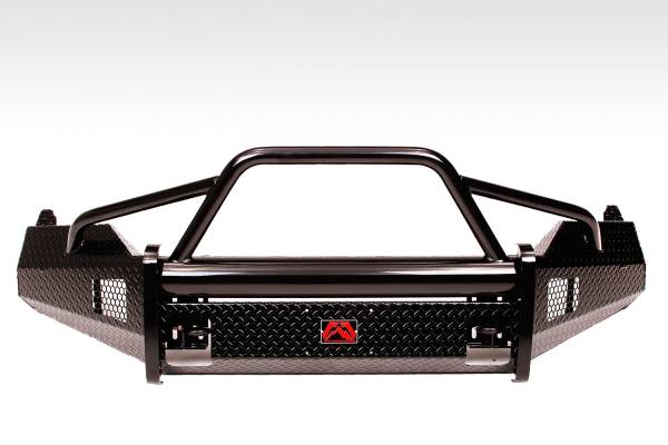 Fab Fours - Fab Fours Black Steel Front Ranch Bumper 2 Stage Black Powder Coated w/Pre-Runner Grill Guard Incl. Light Cut-Outs - DR09-K2462-1 - Image 1