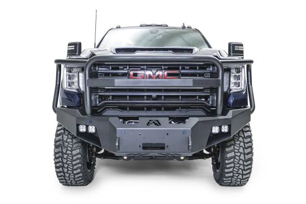 Fab Fours - Fab Fours Premium Winch Front Bumper w/Full Grill Guard Bare - GM20-A5050-B - Image 1