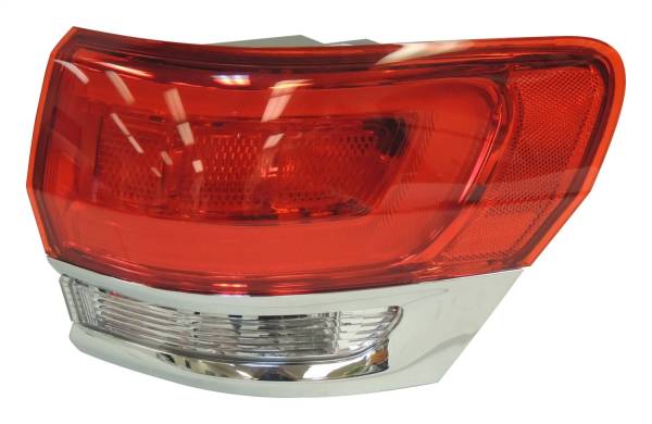 Crown Automotive Jeep Replacement - Crown Automotive Jeep Replacement Tail Light Assembly Right w/Chrome Bezel  -  68110016AD - Image 1