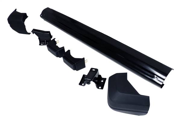 Crown Automotive Jeep Replacement - Crown Automotive Jeep Replacement Rear Bumper Kit Incl. Bumper 2 End Caps 2 Bumper Guards 2 Brackets Black  -  55026257K - Image 1