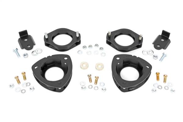 Rough Country - Rough Country Suspension Lift 2 in. Front/Rear Strut Spacers Laser Cut Powder Coated Black - 90300 - Image 1