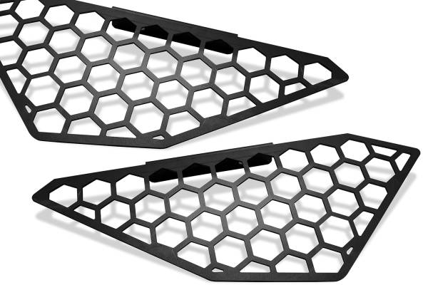 Fab Fours - Fab Fours Vengeance Side Light Mesh Insert Cover 2 Stage Black Powder Coated V4951 And V4952 - M5450-1 - Image 1