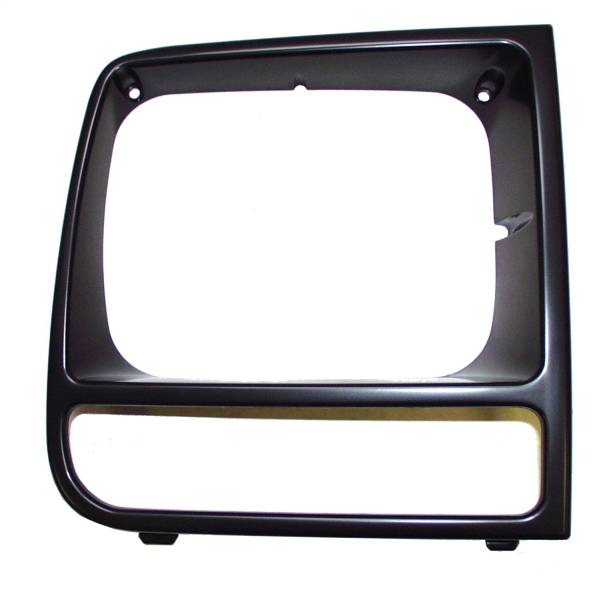 Crown Automotive Jeep Replacement - Crown Automotive Jeep Replacement Headlamp Bezel Right Black/Black  -  55055136 - Image 1