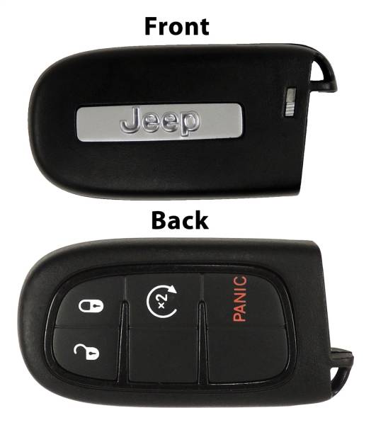 Crown Automotive Jeep Replacement - Crown Automotive Jeep Replacement Key Fob w/Push To Start w/Remote Start w/o Power Liftgate Genuine Mopar Key Fob w/Jeep Logo  -  68105078AF - Image 1