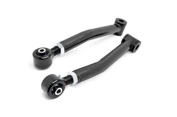 Rough Country - Rough Country X-Flex Control Arm Set Front Lower Incl. 2 Tubular Adjustable Control Arms w/X-Flex Joints Poly Rubber Bushings Sleeves Grease Fittings - 11390 - Image 1