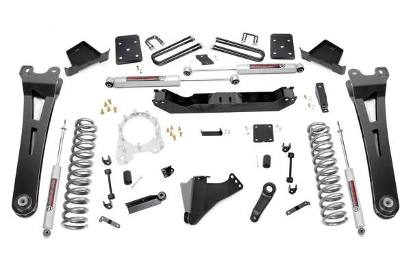 Rough Country - Rough Country Suspension Lift Kit w/Shock 6 in. Radius Arms 4 in. Diameter Axle N3 Shocks Includes Installation Instructions - 55830 - Image 1