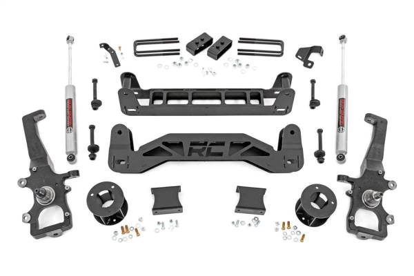 Rough Country - Rough Country Suspension Lift Kit w/Shocks 4 in. Lift Kit Rear Premium N3 Shocks Incl. Hardware - 52330 - Image 1