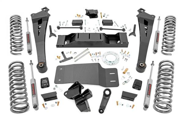 Rough Country - Rough Country Suspension Lift Kit 5 in. Lift Dual Rate Front And Rear Coil Springs Radius Arm - 38330 - Image 1