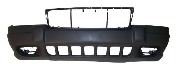 Crown Automotive Jeep Replacement - Crown Automotive Jeep Replacement Front Bumper Fascia Gray Textured w/Laredo Package w/Fog Lamps  -  5FN29HS5 - Image 1