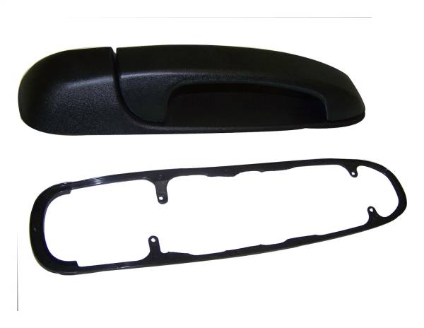 Crown Automotive Jeep Replacement - Crown Automotive Jeep Replacement Exterior Door Handle Black Textured w/o Lock Cylinder  -  55135636AD - Image 1