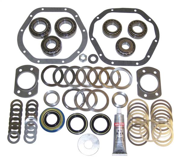 Crown Automotive Jeep Replacement - Crown Automotive Jeep Replacement Differential Overhaul Kit Rear Incl. Bearings/Seals/Pinion Nut w/Disc Brakes For Use w/Dana 44  -  D44TJDBMASKIT - Image 1