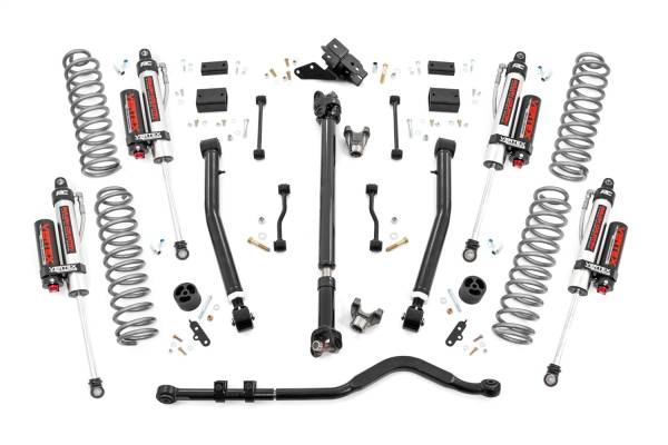 Rough Country - Rough Country Suspension Lift Kit 3.5 in. Front Adjustable Lower Control Arms Front/Rear Coil Springs w/Linear Coil Rate Nitrogen Charged N3 Shocks Forged Adjustable Track Bar - 69150 - Image 1