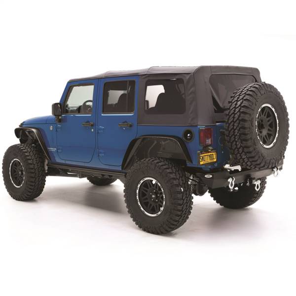 Smittybilt - Smittybilt Replacement Soft Top w/Tinted Windows And No Upper Doors Black Diamond - 9085235 - Image 1