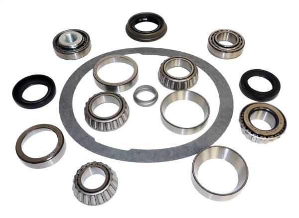 Crown Automotive Jeep Replacement - Crown Automotive Jeep Replacement Differential Overhaul Kit Rear Incl. Bearings/Seals/Pinion Spacer/Pinion Nut and Cover Gasket For Use w/Dana 35  -  D35KJMASKIT - Image 1