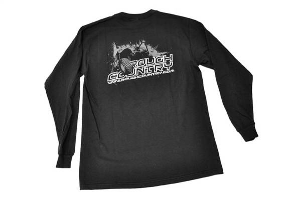 Rough Country - Rough Country Sleeve T-Shirt Long Front RC Logo Back Jeep Design Black Small - 84026LS - Image 1