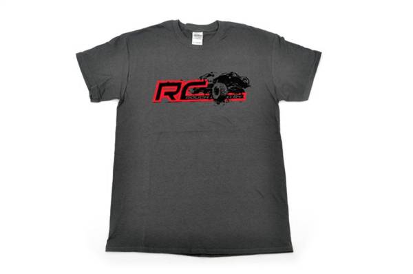 Rough Country - Rough Country Sleeve T-Shirt Short Front RC Logo w/Jeep XJ Back Blank Grey XL - 84063 - Image 1