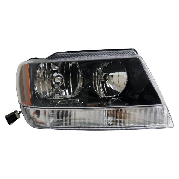 Crown Automotive Jeep Replacement - Crown Automotive Jeep Replacement Headlight Right w/o Headlight Leveling  -  55155128AJ - Image 1