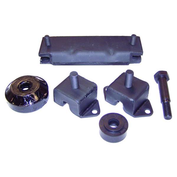 Crown Automotive Jeep Replacement - Crown Automotive Jeep Replacement Engine Mount Kit Incl. 2 Engine Mounts/1 Transmission Mount/1 Insulator/1 Snubber/1 Bolt  -  638629K - Image 1