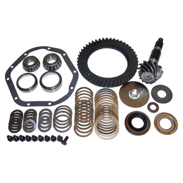 Crown Automotive Jeep Replacement - Crown Automotive Jeep Replacement Differential Ring And Pinion 3.92 Ratio Incl. Ring And Pinion/Ring Gear Bolts/Pinion Bearings/Baffle/Shims/Seal/Washer/Nut And Differential Cover Gasket  -  J0943188 - Image 1