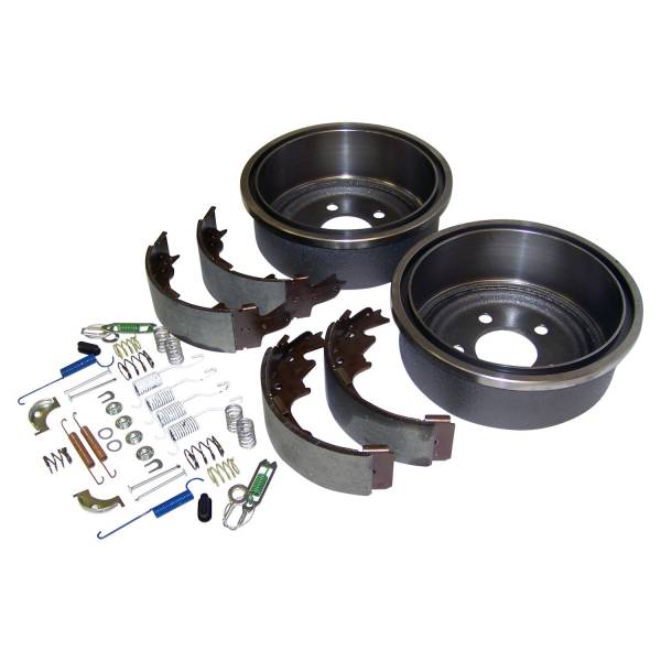 Crown Automotive Jeep Replacement - Crown Automotive Jeep Replacement Drum Brake Service Kit Rear Incl. Drums/Shoe Set/Hardware  -  52005350KL - Image 1