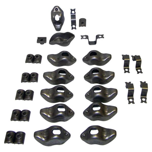 Crown Automotive Jeep Replacement - Crown Automotive Jeep Replacement Rocker Arm Kit Incl. 12 Rocker Arms/6 Newer Style Steel Pivot Kits  -  3223888KL - Image 1