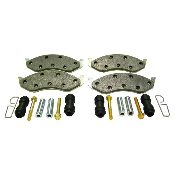 Crown Automotive Jeep Replacement - Crown Automotive Jeep Replacement Brake Pad Master Kit Incl. Titanium Pad Set/Caliper Bushings/Sleeves/Clips/Pins  -  4778058MK - Image 1