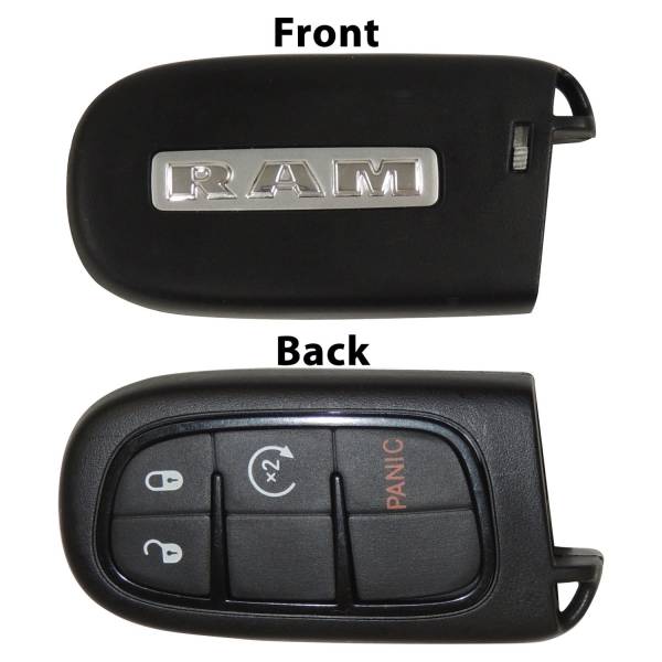 Crown Automotive Jeep Replacement - Crown Automotive Jeep Replacement Key Fob w/Push To Start w/Remote Start Genuine Mopar Key Fob w/Ram Logo  -  56046956AF - Image 1