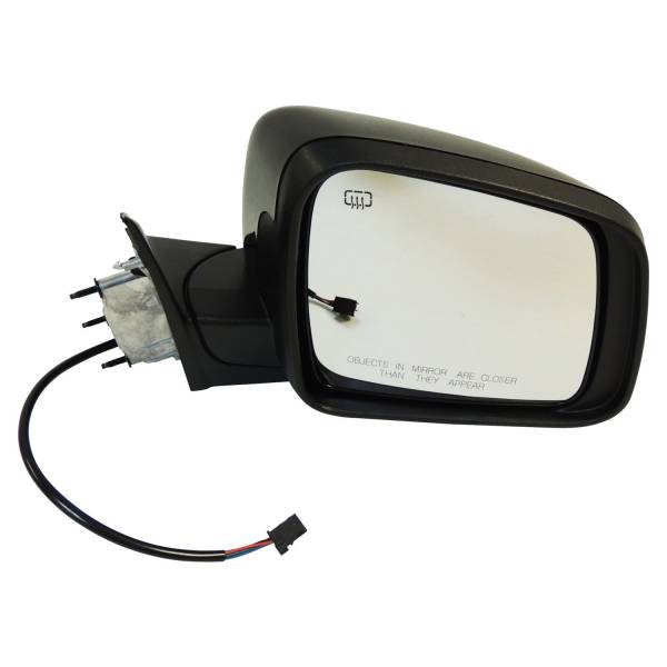 Crown Automotive Jeep Replacement - Crown Automotive Jeep Replacement Door Mirror Right Power Heated Manual Fold-Away Textured Black Finish w/Black Plastic Paintable Insert  -  1NT48AXRAI - Image 1