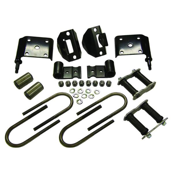 Crown Automotive Jeep Replacement - Crown Automotive Jeep Replacement Leaf Spring Mounting Kit Rear Includes: Nuts/Lockwashers/Brackets/Bushings/Spring Plates/U-Bolts/Shackle Kit  -  5359007K - Image 1