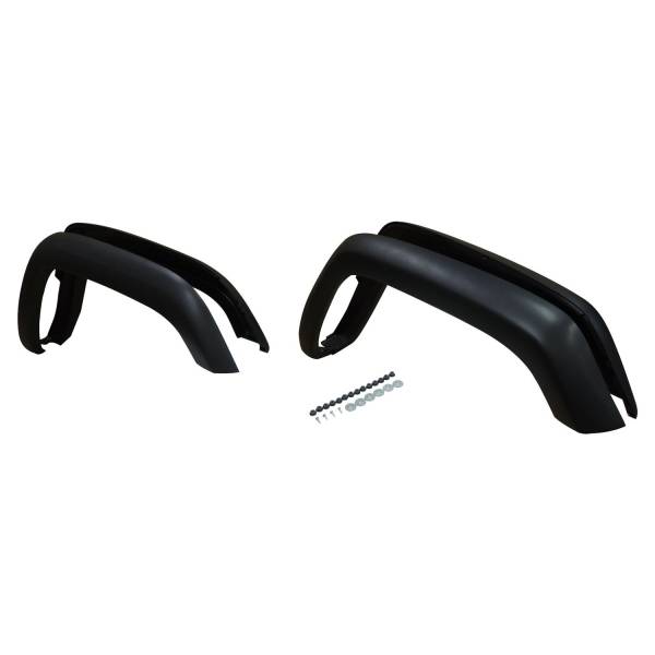 Crown Automotive Jeep Replacement - Crown Automotive Jeep Replacement Fender Flare Kit Incl. 4 Flares/Hardware Matte Finish  -  5FWKMT - Image 1