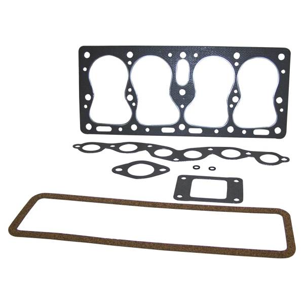 Crown Automotive Jeep Replacement - Crown Automotive Jeep Replacement Engine Gasket Set Incl. Valve Cvr Gkt/Intake To Exhaust Manifold Gkt/Exhaust Manifold To Frt Pipe Gkt/Cyl. Head Gkt/Exhaust To Manifold To Engine Gkt/2 Valve Cvr Screw Gkt  -  J0802030 - Image 1