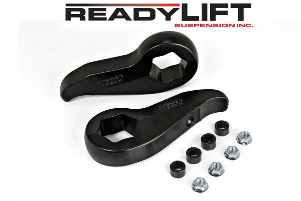 ReadyLift - ReadyLift Front Leveling Kit 2.25 in. Lift w/Forged Torsion Keys/Shock Extensions/All Hardware Black Finish Allows Up To 33 in. Tire - 66-3011 - Image 1