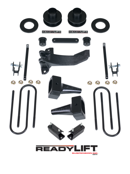 ReadyLift - ReadyLift SST® Lift Kit 2.5 in. Front/1-3 in. Rear Lift For 2 Pc. Drive Shaft 5 in. Rear Flat Blocks - 69-2511TP - Image 1