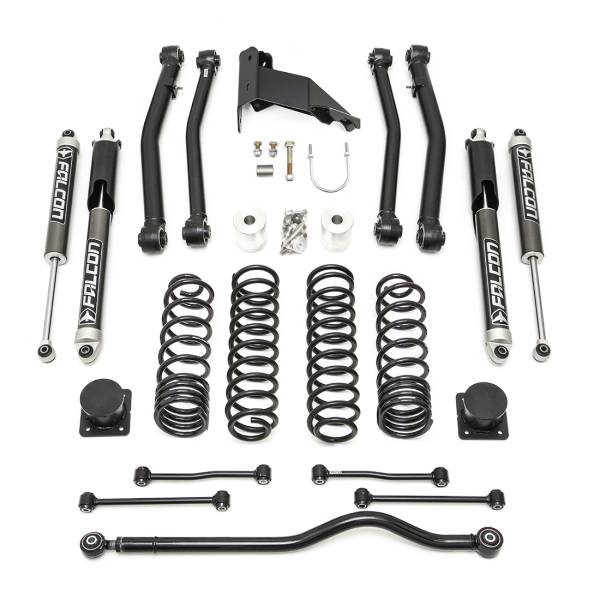 ReadyLift - ReadyLift Terrain Flex Lift Kit w/Shocks 4 in. Front and 3 in. Rear Incl. Coil Springs Rear Spacers 4 Lower Arms Falcon 2.1 Shocks - 69-6042 - Image 1