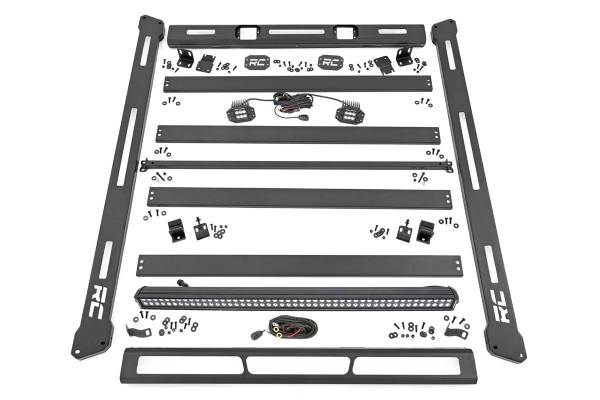 Rough Country - Rough Country Roof Rack System w/Black-Series Led Lights - 10622 - Image 1