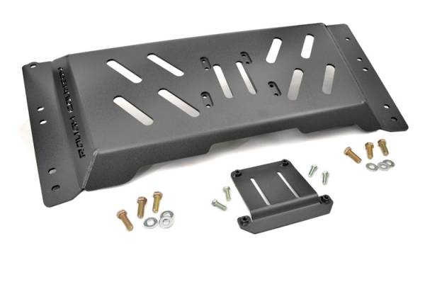 Rough Country - Rough Country High Clearance Skid Plate Incl. Transmission Mounting Plate Hardware 1/4 in. Thick Steel Provides 2 in. Of Additional Clearance - 1126 - Image 1