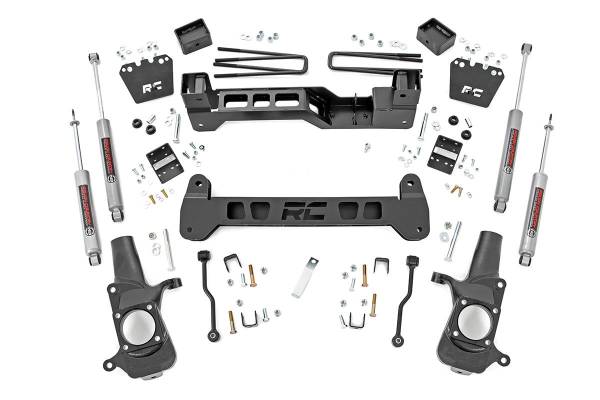 Rough Country - Rough Country Suspension Lift Kit 6 in. N3 Series Shock Absorbers Can Run Up To 35x12.50 Wheel - 220N3A - Image 1