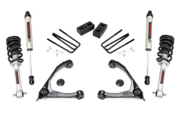 Rough Country - Rough Country Suspension Lift Kit w/Shocks 3.5 in. Lift Incl. Upper Control Arms Lifted Struts Rear V2 Monotube Shocks - 24671 - Image 1