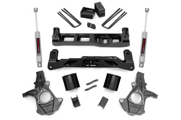 Rough Country - Rough Country Suspension Lift Kit w/Shocks 5 in. Lift Incl. Strut Spacers Rear N3 Shocks - 26130 - Image 1