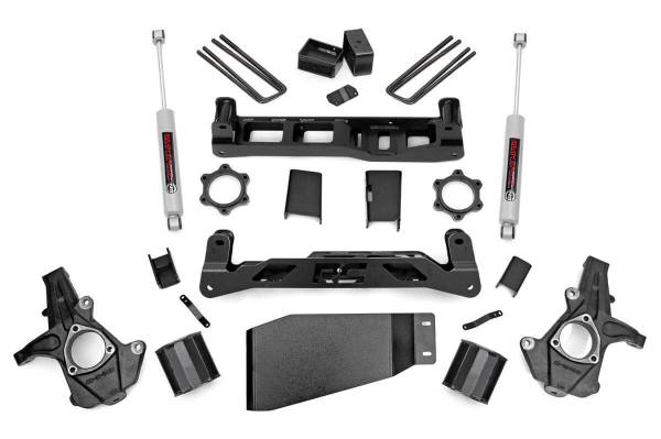 Rough Country - Rough Country Suspension Lift Kit w/Shocks 5 in. Lift Incl. Strut Spacers Rear N3 Shocks - 26230 - Image 1