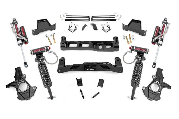 Rough Country - Rough Country Suspension Lift Kit 7.5 in. Anti Axle Wrap Rear Blocks Fabricated Blocks Vertex Shocks - 26350 - Image 1