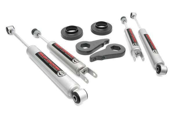 Rough Country - Rough Country Leveling Lift Kit w/Shocks 2 in. Lift Incl. Torsion Bar Adjuster Keys Rear Coil Spring Spacers Front and Rear Premium N3 Shocks - 27330 - Image 1