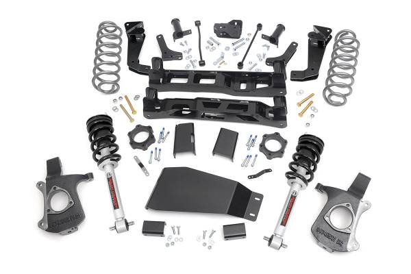 Rough Country - Rough Country Suspension Lift Kit 7.5 in. w/Lifted N3 Struts Lifted Knuckles Strut Spacers Front/Rear Crossmember Sway-Bar Drop Brackets Brake Line Brackets - 28601 - Image 1