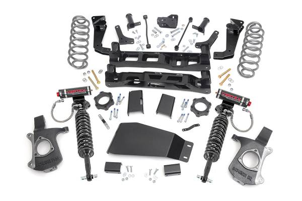 Rough Country - Rough Country Suspension Lift Kit 7.5 in. w/Vertex Coilovers Lifted Knuckles Strut Spacers Front/Rear Crossmember Sway-Bar Drop Brackets Brake Line Brackets - 28650 - Image 1