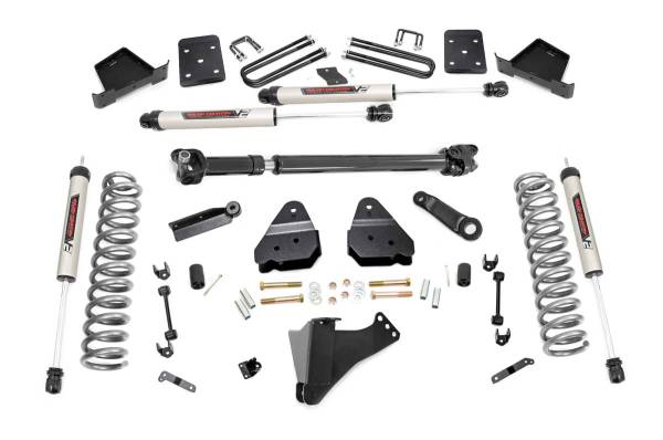 Rough Country - Rough Country Suspension Lift Kit w/Shocks 4.5 in. Lift Incl. 4 in. Axle Diameter Front Driveshaft V2 Monotube Shocks - 50671 - Image 1