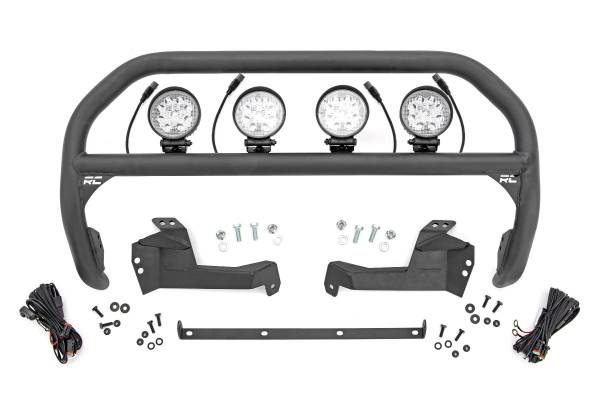 Rough Country - Rough Country Nudge Bar w/4 in. Round LEDs - 51044 - Image 1